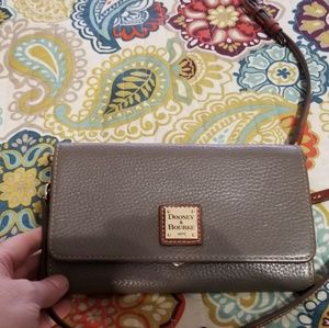 Dooney and Bourke Elephant Gray crossbody wallet